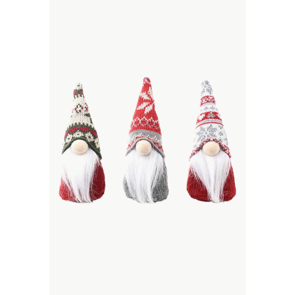 3-Pack Christmas Snowflake Hat Faceless Gnomes - Picture 3 of 6